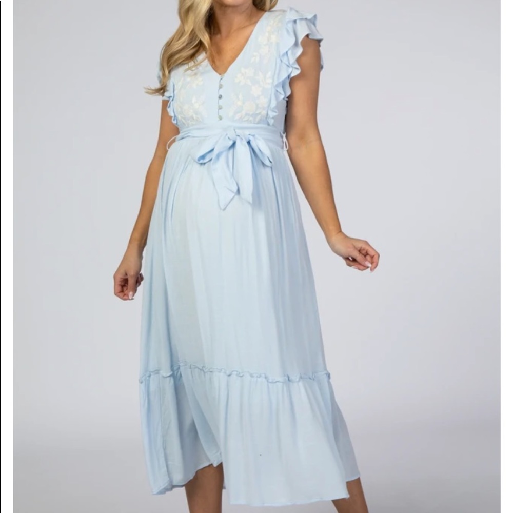 Pink Blush Maternity Dress